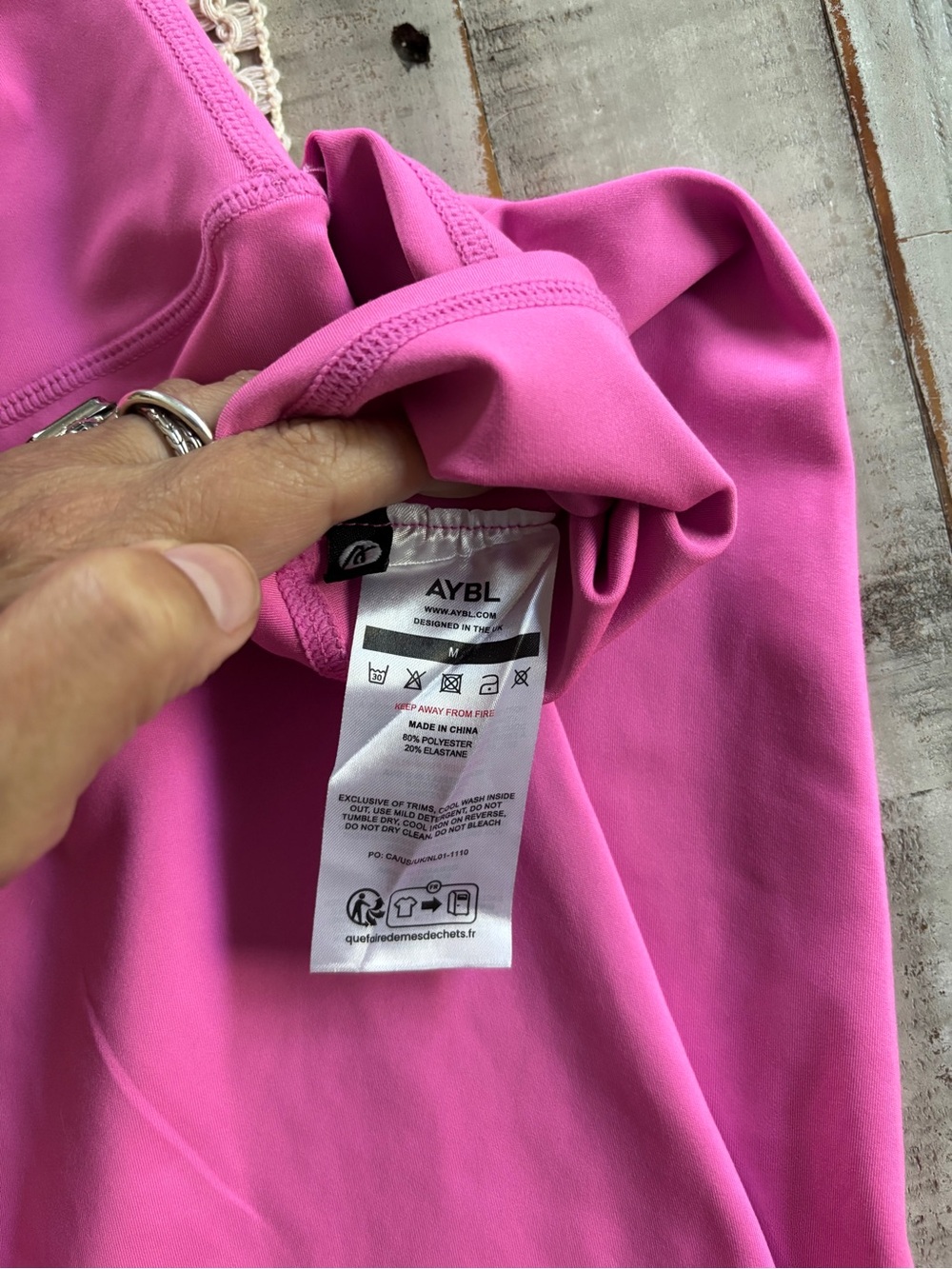 AYBL Pink Leggings and Sports Bra Set - Picture 14 of 14